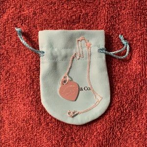 Tiffany&Co Heart Tag Pendant with chain